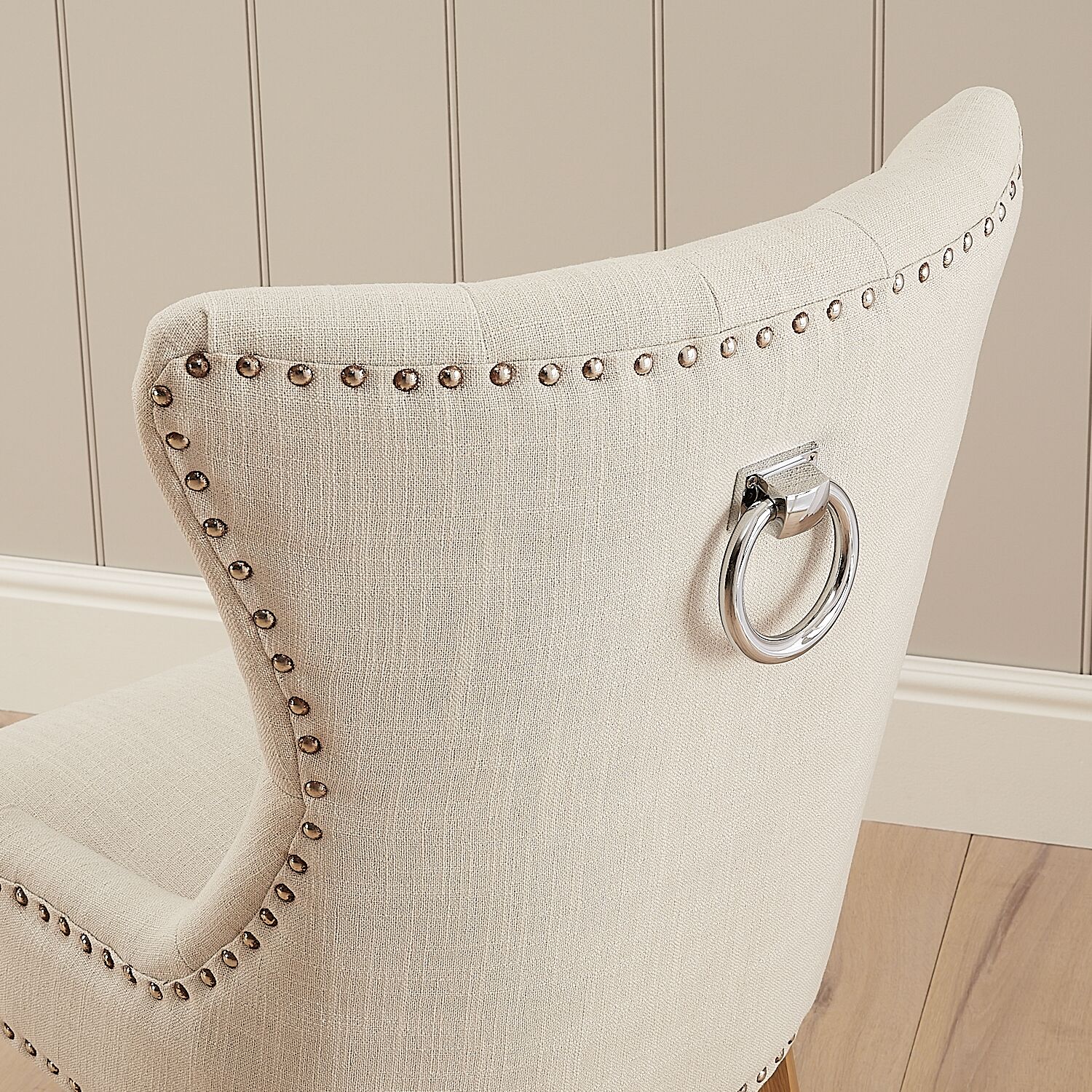 Knightsbridge Linen Wing Back Dining Chair – Second - Image 5