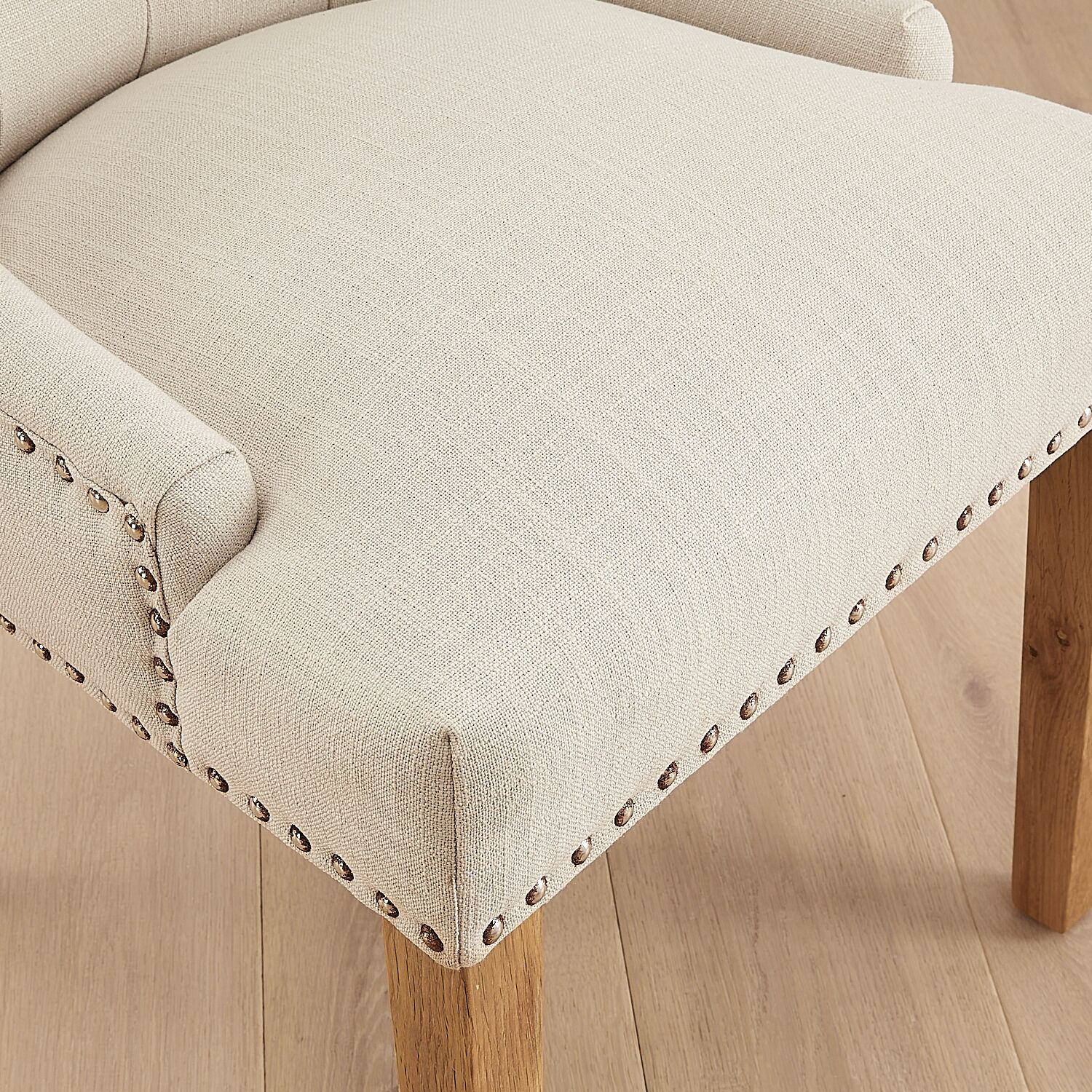 Knightsbridge Linen Wing Back Dining Chair – Second - Image 6