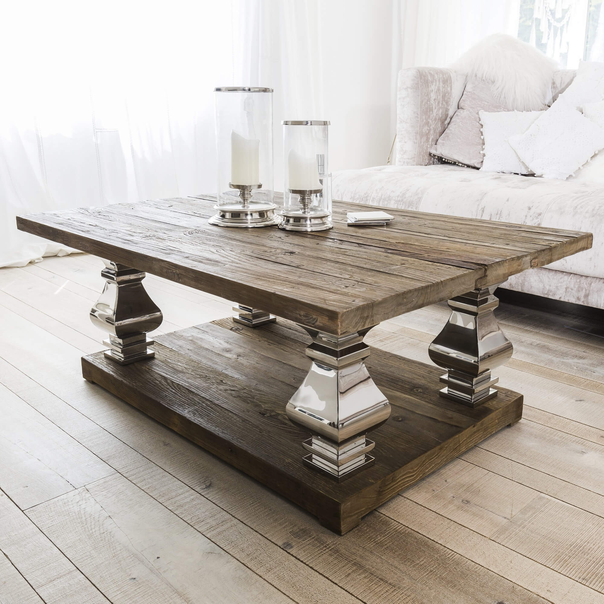 Aspen Reclaimed Elm Coffee Table - Image 4