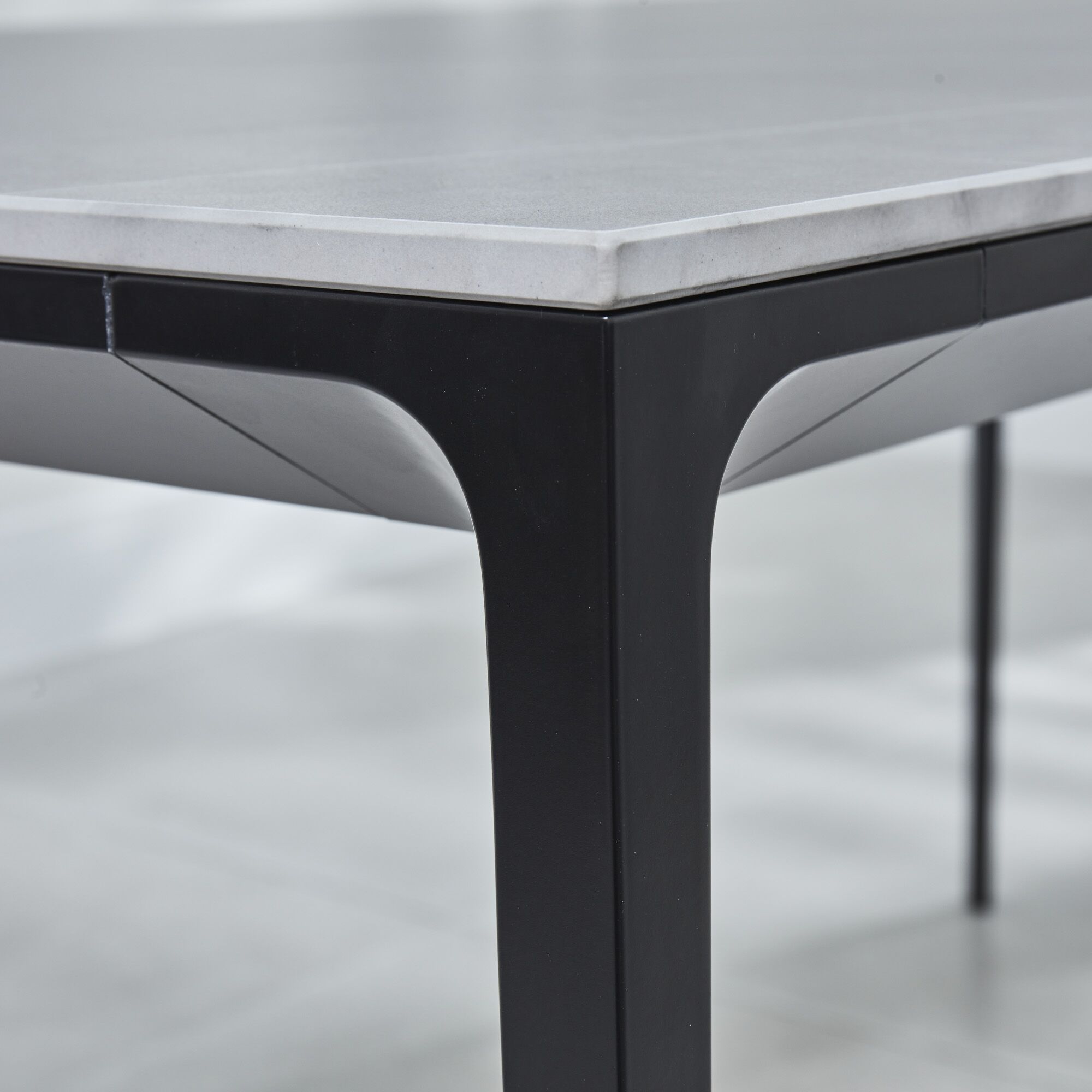 Bellagio 1.6M Grey Sintered Stone Dining Table with 4x Leo Grey Dining Chairs - Image 9