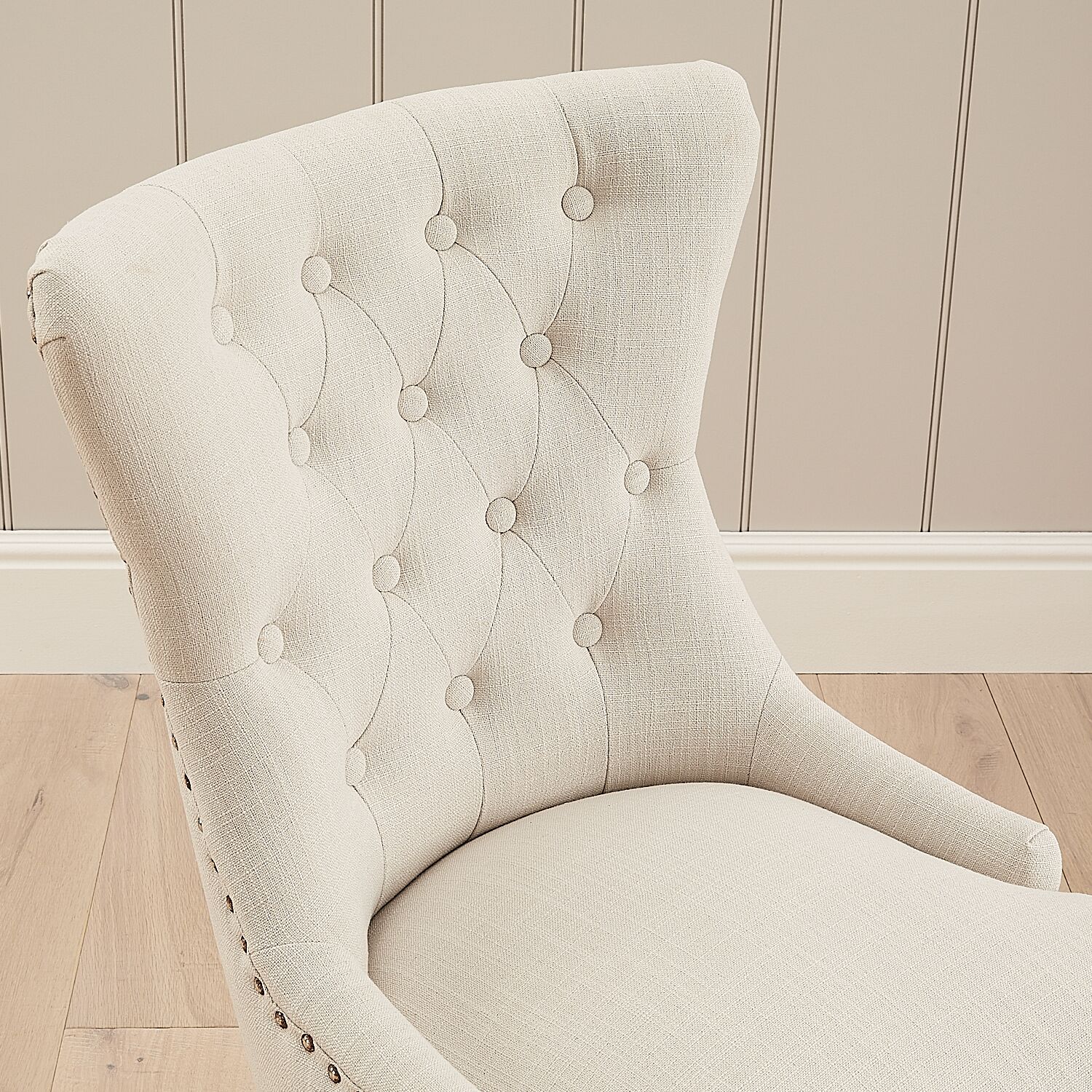 Knightsbridge Linen Wing Back Dining Chair – Second - Image 5