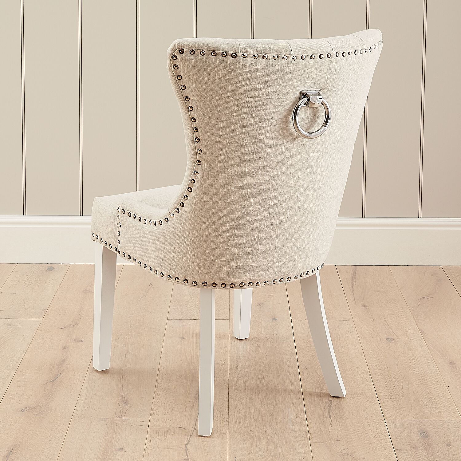 Knightsbridge Linen Wing Back Dining Chair – Second - Image 2