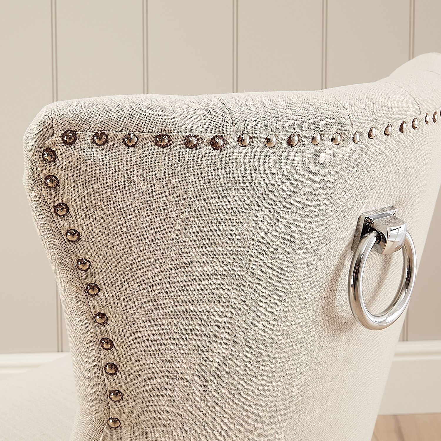 Knightsbridge Linen Wing Back Dining Chair – Second - Image 6