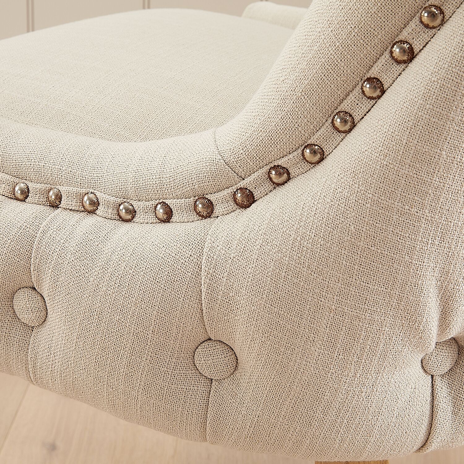 Knightsbridge Linen Wing Back Dining Chair – Second - Image 6