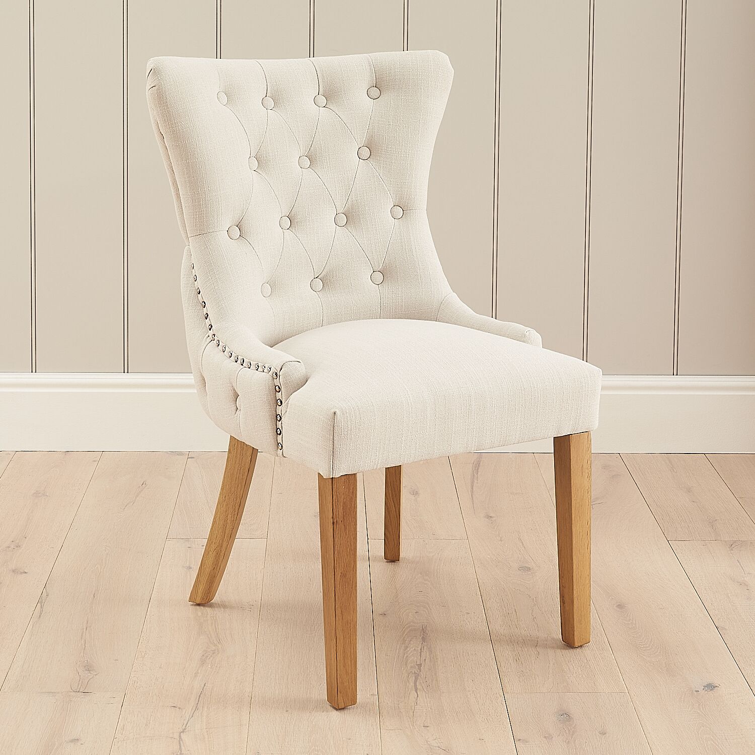 Knightsbridge Linen Wing Back Dining Chair – Second - Image 4