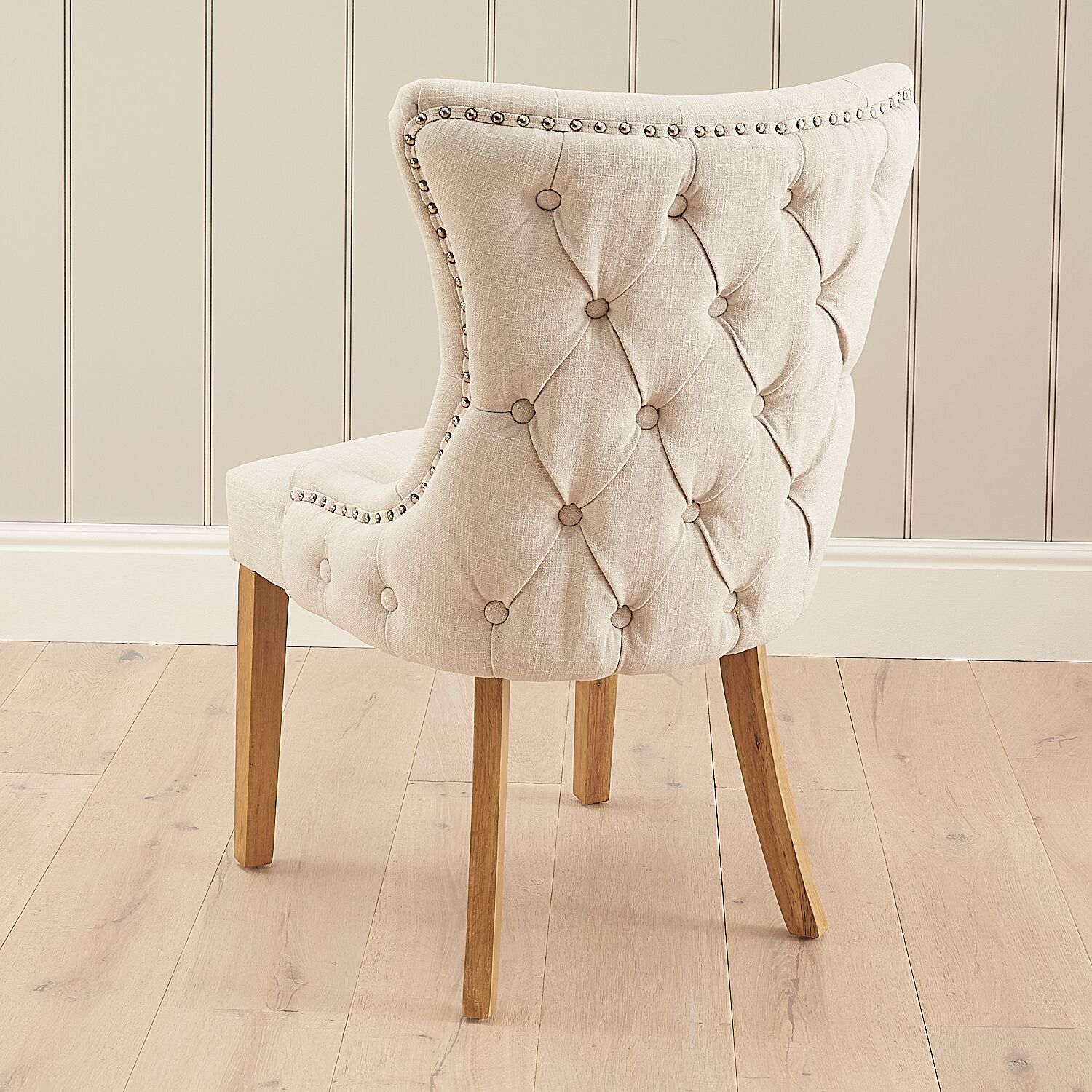 Knightsbridge Linen Wing Back Dining Chair – Second - Image 2